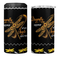 Dragonfly Sunflower 4 in 1 Can Cooler Tumbler Dragonfly Appear When Angels Are Near - Wonder Print Shop