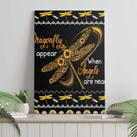Dragonfly Sunflower Canvas Wall Art Dragonfly Appear When Angels Are Near - Wonder Print Shop