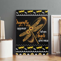 Dragonfly Sunflower Canvas Wall Art Dragonfly Appear When Angels Are Near - Wonder Print Shop