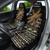 Dragonfly Sunflower Car Seat Cover Dragonfly Appear When Angels Are Near - Wonder Print Shop
