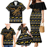 Dragonfly Sunflower Family Matching Mermaid Dress and Hawaiian Shirt Dragonfly Appear When Angels Are Near - Wonder Print Shop