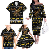 Dragonfly Sunflower Family Matching Off The Shoulder Long Sleeve Dress and Hawaiian Shirt Dragonfly Appear When Angels Are Near - Wonder Print Shop