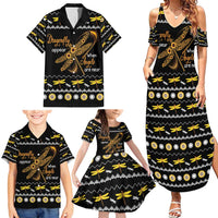 Dragonfly Sunflower Family Matching Summer Maxi Dress and Hawaiian Shirt Dragonfly Appear When Angels Are Near - Wonder Print Shop