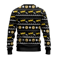 Dragonfly Sunflower Ugly Christmas Sweater Dragonfly Appear When Angels Are Near - Wonder Print Shop