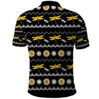Dragonfly Sunflower Polo Shirt Dragonfly Appear When Angels Are Near - Wonder Print Shop
