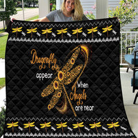 Dragonfly Sunflower Quilt Dragonfly Appear When Angels Are Near - Wonder Print Shop