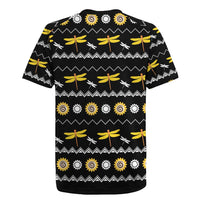 Dragonfly Sunflower Rugby Jersey Dragonfly Appear When Angels Are Near - Wonder Print Shop