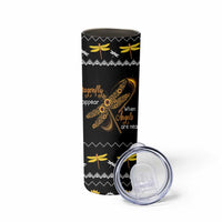 Dragonfly Sunflower Skinny Tumbler Dragonfly Appear When Angels Are Near - Wonder Print Shop