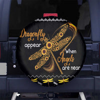 Dragonfly Sunflower Spare Tire Cover Dragonfly Appear When Angels Are Near - Wonder Print Shop