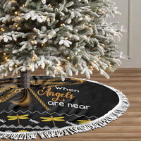 Dragonfly Sunflower Tree Skirt Dragonfly Appear When Angels Are Near - Wonder Print Shop