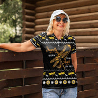 Dragonfly Sunflower Women Polo Shirt Dragonfly Appear When Angels Are Near - Wonder Print Shop