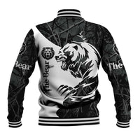 The Bear Tattoo Baseball Jacket Bear In Forest