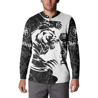 The Bear Tattoo Button Sweatshirt Bear In Forest