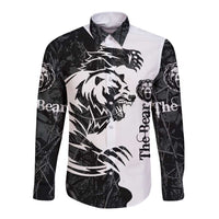 The Bear Tattoo Long Sleeve Button Shirt Bear In Forest