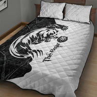 The Bear Tattoo Quilt Bed Set Bear In Forest