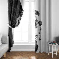 The Bear Tattoo Window Curtain Bear In Forest - Wonder Print Shop