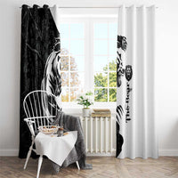 The Bear Tattoo Window Curtain Bear In Forest - Wonder Print Shop