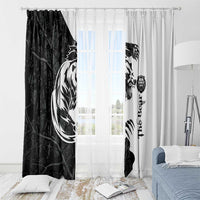 The Bear Tattoo Window Curtain Bear In Forest - Wonder Print Shop