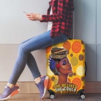 African She Believed Luggage Cover She Could So She Did