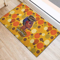 African She Believed Rubber Doormat She Could So She Did