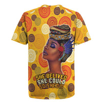 African She Believed Rugby Jersey She Could So She Did