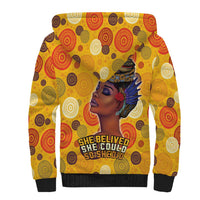 African She Believed Sherpa Hoodie She Could So She Did