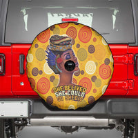 African She Believed Spare Tire Cover She Could So She Did