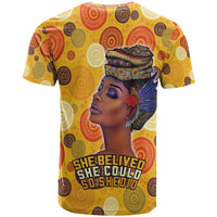 African She Believed T Shirt She Could So She Did - Wonder Print Shop
