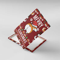 Funny Corgi Dog Canvas Wall Art Merry CORGMAS Christmas - Wonder Print Shop
