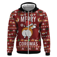 Funny Corgi Dog Hoodie Merry CORGMAS Christmas - Wonder Print Shop