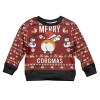 Funny Corgi Dog Kid Ugly Christmas Sweater Merry CORGMAS Christmas - Wonder Print Shop