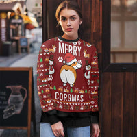 Funny Corgi Dog Ugly Christmas Sweater Merry CORGMAS Christmas - Wonder Print Shop