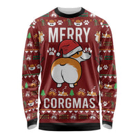 Funny Corgi Dog Long Sleeve Shirt Merry CORGMAS Christmas - Wonder Print Shop