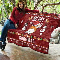 Funny Corgi Dog Quilt Merry CORGMAS Christmas - Wonder Print Shop