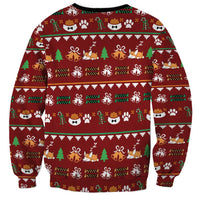 Funny Corgi Dog Sweatshirt Merry CORGMAS Christmas - Wonder Print Shop