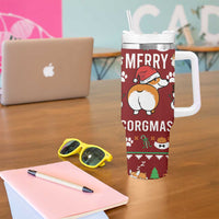 Funny Corgi Dog Tumbler With Handle Merry CORGMAS Christmas - Wonder Print Shop