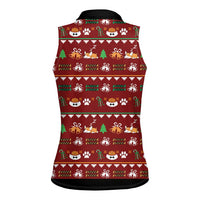 Funny Corgi Dog Women Sleeveless Polo Shirt Merry CORGMAS Christmas - Wonder Print Shop