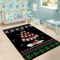 Golf Christmas Tree Snow Area Rug - Wonder Print Shop