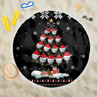 Golf Christmas Tree Snow Beach Blanket - Wonder Print Shop