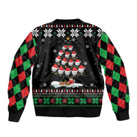 Golf Christmas Tree Snow Bomber Jacket - Wonder Print Shop