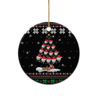 Golf Christmas Tree Snow Ceramic Ornament - Wonder Print Shop