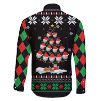 Golf Christmas Tree Snow Family Matching Puletasi and Hawaiian Shirt - Wonder Print Shop