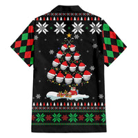 Golf Christmas Tree Snow Family Matching Short Sleeve Bodycon Dress and Hawaiian Shirt - Wonder Print Shop