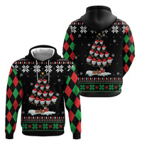 Golf Christmas Tree Snow Hoodie - Wonder Print Shop