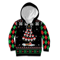 Golf Christmas Tree Snow Kid Hoodie - Wonder Print Shop