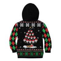 Golf Christmas Tree Snow Kid Hoodie - Wonder Print Shop