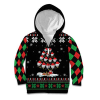 Golf Christmas Tree Snow Kid Hoodie - Wonder Print Shop