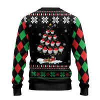 Golf Christmas Tree Snow Ugly Christmas Sweater - Wonder Print Shop