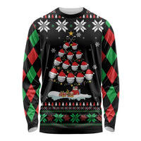 Golf Christmas Tree Snow Long Sleeve Shirt - Wonder Print Shop