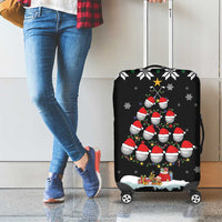 Golf Christmas Tree Snow Luggage Cover - Wonder Print Shop